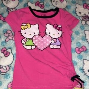 Hello Kitty Black and Pink Graphic Tee